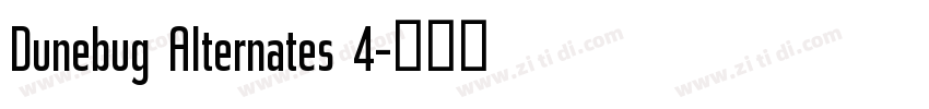 Dunebug Alternates 4字体转换